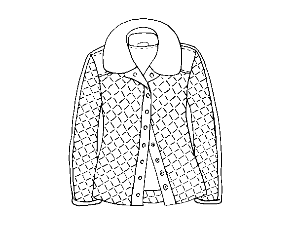 Desenho de Uma jaqueta para Colorir