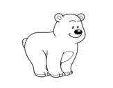 Desenho de Urso simpático para colorear