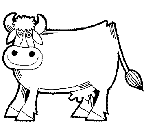 Desenho de Vaca 1 para Colorir