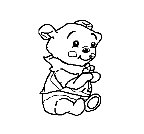 Desenho de Winnie para Colorir