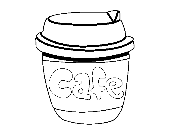 Desenho de Xícara de café para Colorir