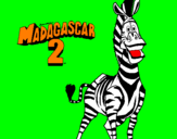 Desenho Madagascar 2 Marty pintado por gabriel gomes