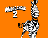 Desenho Madagascar 2 Marty pintado por nicolas