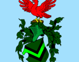 Desenho Escudo de armas e águia pintado por dino