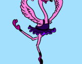 Desenho Avestruz em ballet pintado por Miley Cyrus11