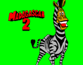 Desenho Madagascar 2 Marty pintado por nicolas