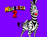 Desenho Madagascar 2 Marty pintado por amanda