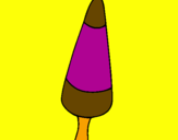 Desenho Gelado cone pintado por sabrina ribeiro de lima