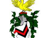 Desenho Escudo de armas e águia pintado por Juca