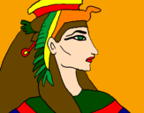 Desenho Faraó pintado por CARLAA