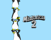 Desenho Madagascar 2 Pingüinos pintado por cooda