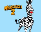 Desenho Madagascar 2 Marty pintado por yuri