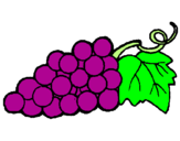 Desenho Uvas pintado por caique