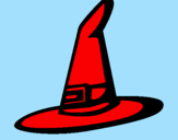 Desenho Chapéu de bruxa pintado por emilydfh7uytred