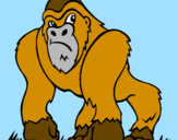 Desenho Gorila pintado por Gorila