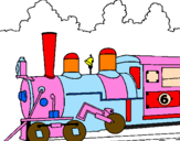 Desenho Locomotiva  pintado por eu