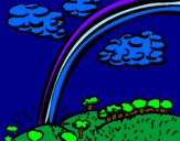 Desenho Arco-íris pintado por eric