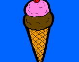 Desenho Cone de gelado pintado por sabrina ribeiro de lima