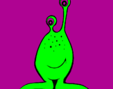 Desenho Mini-extraterrestre pintado por lorena