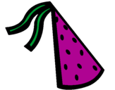 Desenho Chapéu de aniversário pintado por lilian