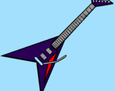 Desenho Guitarra elétrica II pintado por Naruto