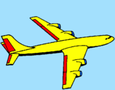 Desenho Avião pintado por Re aviao