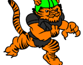 Desenho Jogador tigre pintado por luiz  gustavo moda