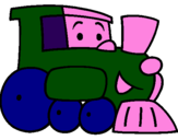 Desenho Comboio pintado por Mateus