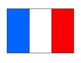 Desenho França pintado por França