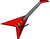 Desenho Guitarra elétrica II pintado por fernando