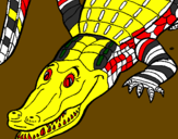 Desenho Crocodilo  pintado por Isabel