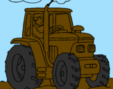 Desenho Tractor em funcionamento pintado por tghre gggggggggggggbffghg