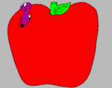 Desenho Lagarto na fruta pintado por rafae l