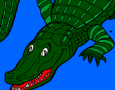 Desenho Crocodilo  pintado por thuco