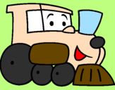 Desenho Comboio pintado por gustavo saggioro