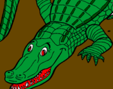 Desenho Crocodilo  pintado por lybni