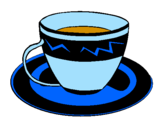 Desenho Taça de café pintado por fee