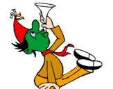 Desenho Menino com um trompetita pintado por ddiolgiuo