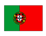 Desenho Portugal pintado por bandeira de PORTUGAL