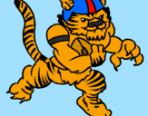 Desenho Jogador tigre pintado por jonatas lima rodrigues