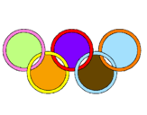 Desenho Argolas dos jogos olimpícos pintado por wssaqe vcddf