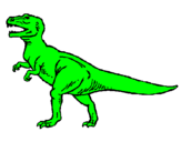 Desenho Tiranossaurus Rex pintado por pedro frança rios canário