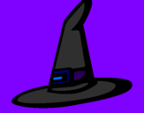 Desenho Chapéu de bruxa pintado por ´helena