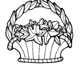 Desenho Cesta de flores 4 pintado por shgsgd