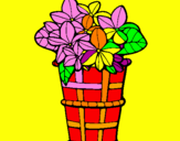 Desenho Cesta de flores 3 pintado por lucas