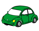 Desenho Automóvel moderno pintado por verde