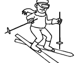 Desenho Esquiador II pintado por esquiador