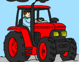 Desenho Tractor em funcionamento pintado por TRATOR