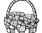 Desenho Cesta de flores 6 pintado por shgsgd