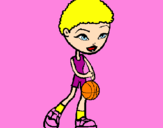 Desenho Jogadora de basquete pintado por ramyres